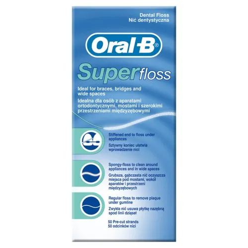 FILO INTERDENTALE ORAL B SUPERFLOSS 50 FILI
