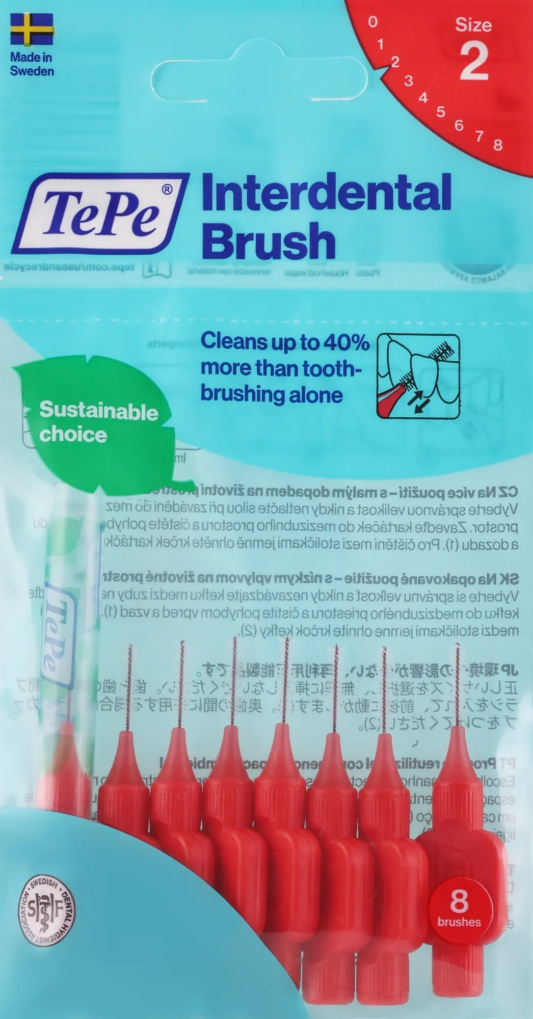 Scovolino interdentale "Rosso", 0,5 mm