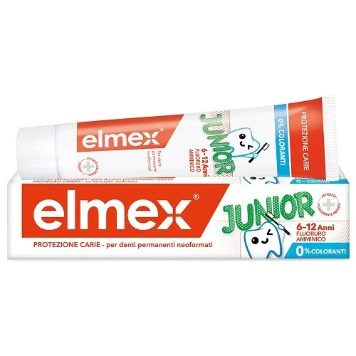Elmex Junior - Dentifricio per i bambini dai 6 ai 12 anni - Flacone 75 ml
