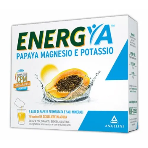 ENERGYA PAPAYA MAGNESIO E POTASSIO CARICA DI MINERALI 14 BUSTINE