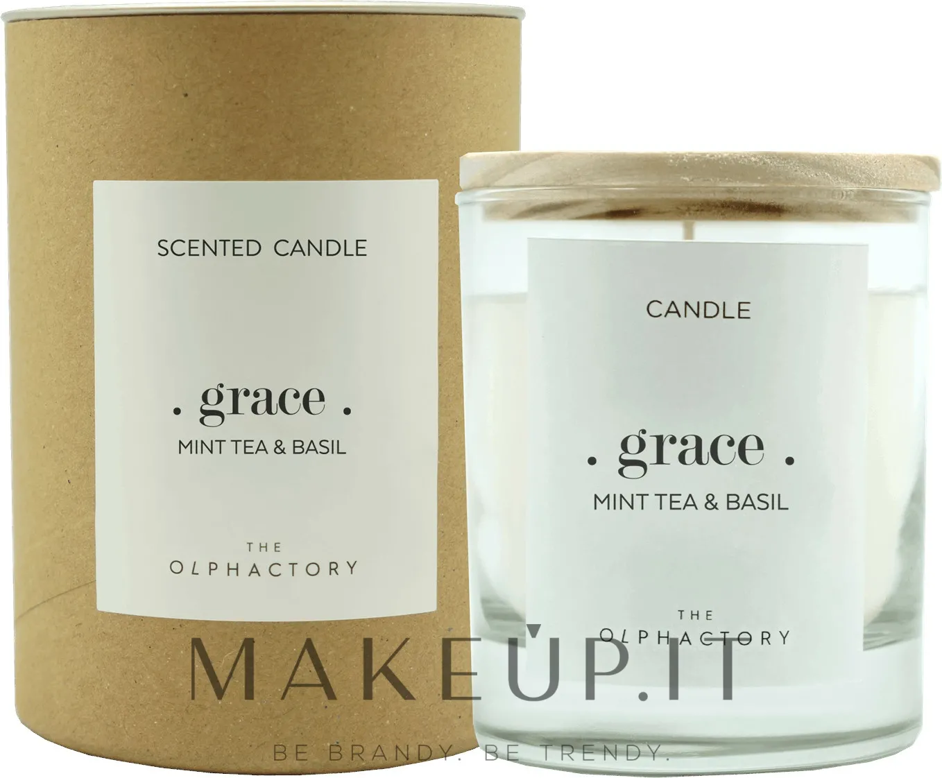 Candela profumata "Menta e Basilico"