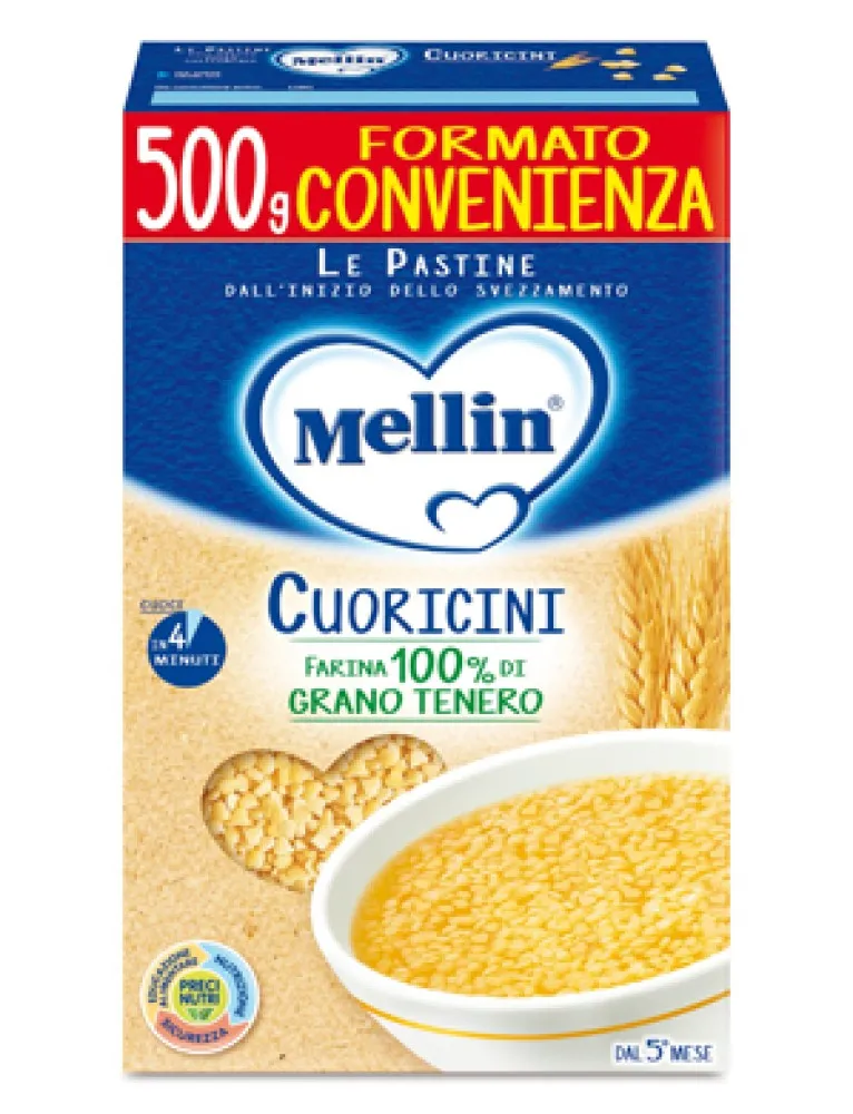 Mellin Pastina Cuoricini 500g