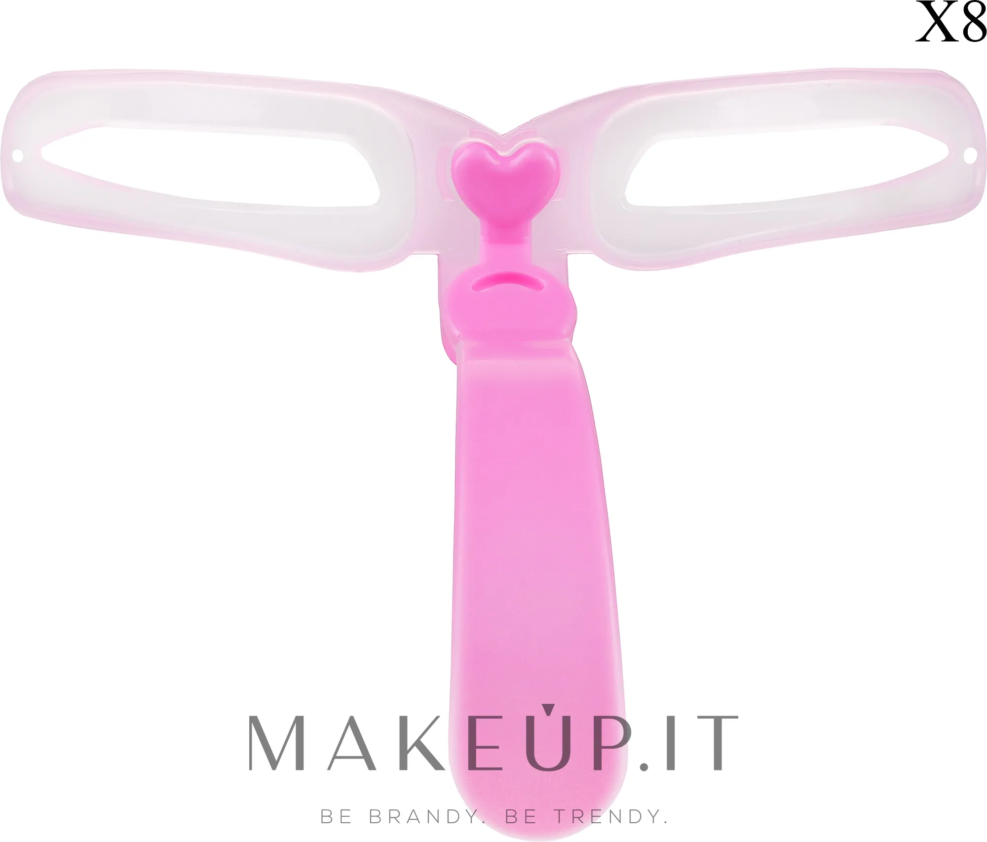 Stencil per sopracciglia, rosa, 8 pz