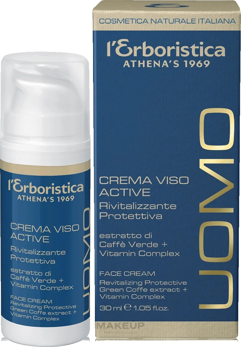 Crema viso rigenerante e protettiva con un complesso di caffè verde e vitamine