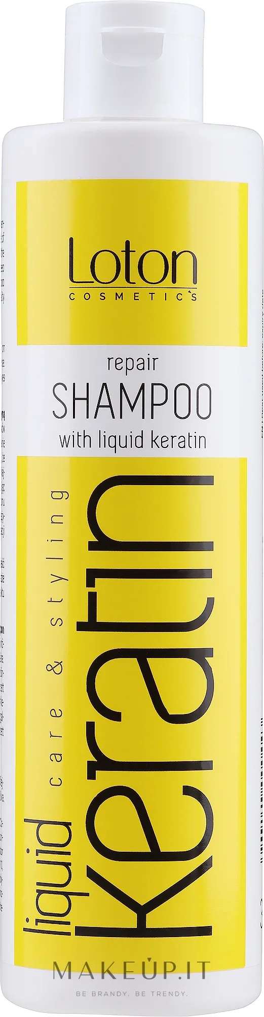 Shampoo rigenerante con cheratina liquida