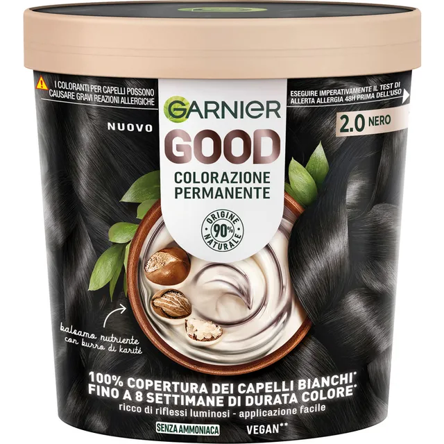GARNIER GOOD COLORAZIONE PERMANENTE SENZA AMMONIACA N.2.0 160 GR