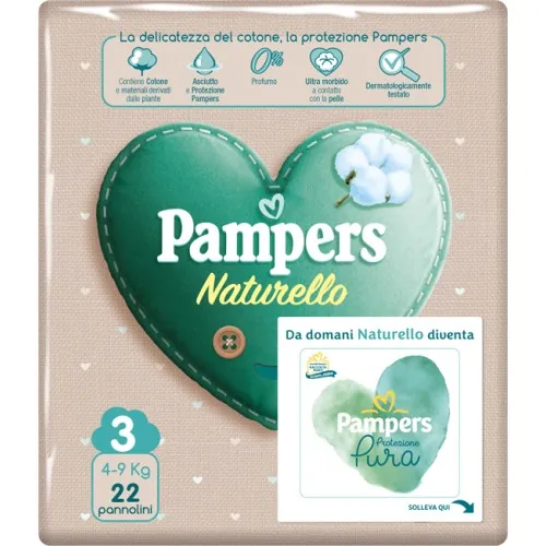 PAMPERS NATUR MIDI CP 22PZ 9359