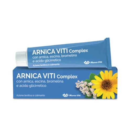 Arnica Viti Complex - Indicata per dare sollievo in seguito a piccoli traumi e contusioni - Tubo 100 ml