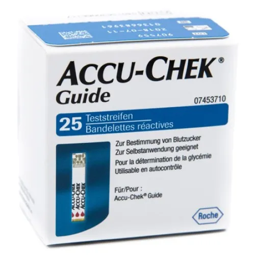 Accu-Chek Guide strisce reattive per la misurazione della glicemia - Confezione 25 strisce