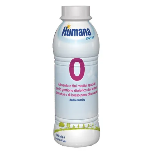 HUMANA 0 EXPERT 490 ML BOTTIGLIA