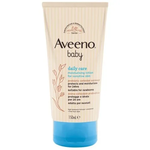 Aveeno baby Crema Idratante viso e corpo per pelli sensibili - Formato 150 ml.