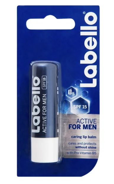 LABELLO FOR MEN ACTIVE BALSAMO LABBRA FP15 5.5 ML