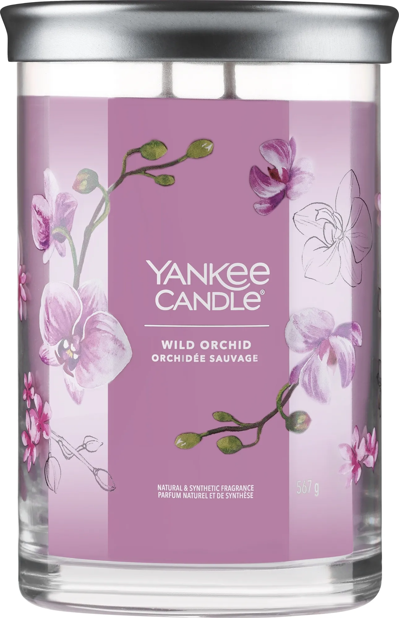 Candela profumata su supporto "Wild Orchid", 2 stoppini