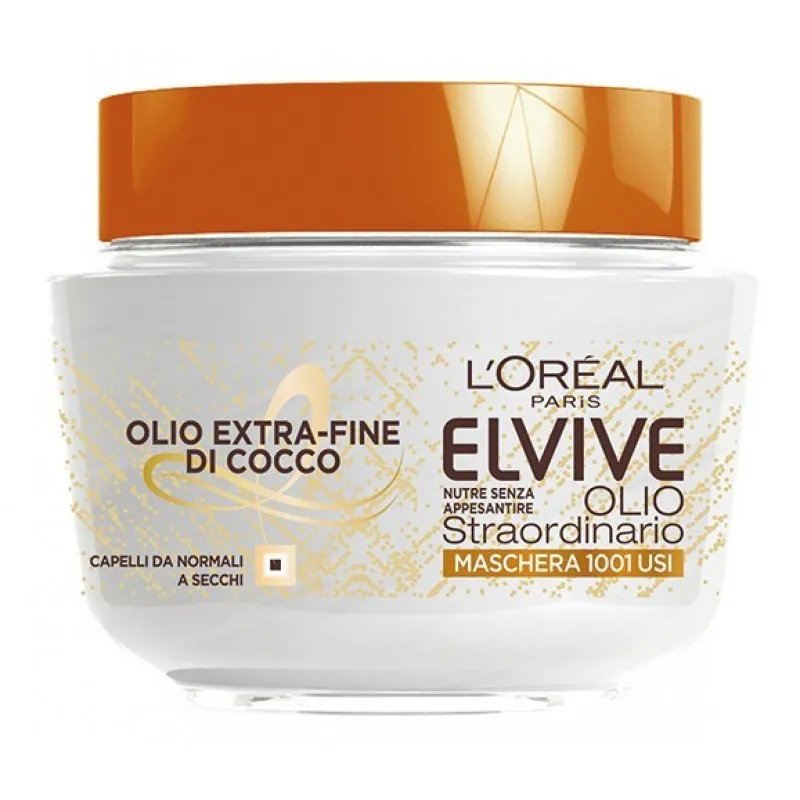 ELVIVE OLIO STRAORDINARIO MASCHERA OLIO EXTRA COCCO CAPELLI SECCHI E NORMALI 300 ML