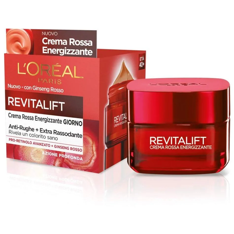 L'OREAL PARIS REVITALIFT CREMA GIORNO ROSSA ENERGIZZANTE 50 ML
