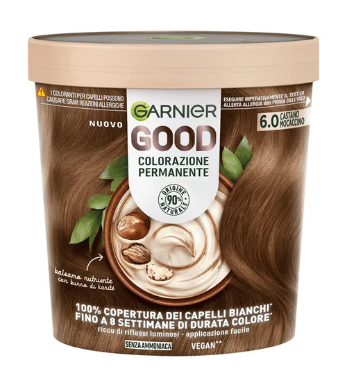 GARNIER GOOD COLORAZIONE PERMANENTE SENZA AMMONIACA N.6.0 160 GR