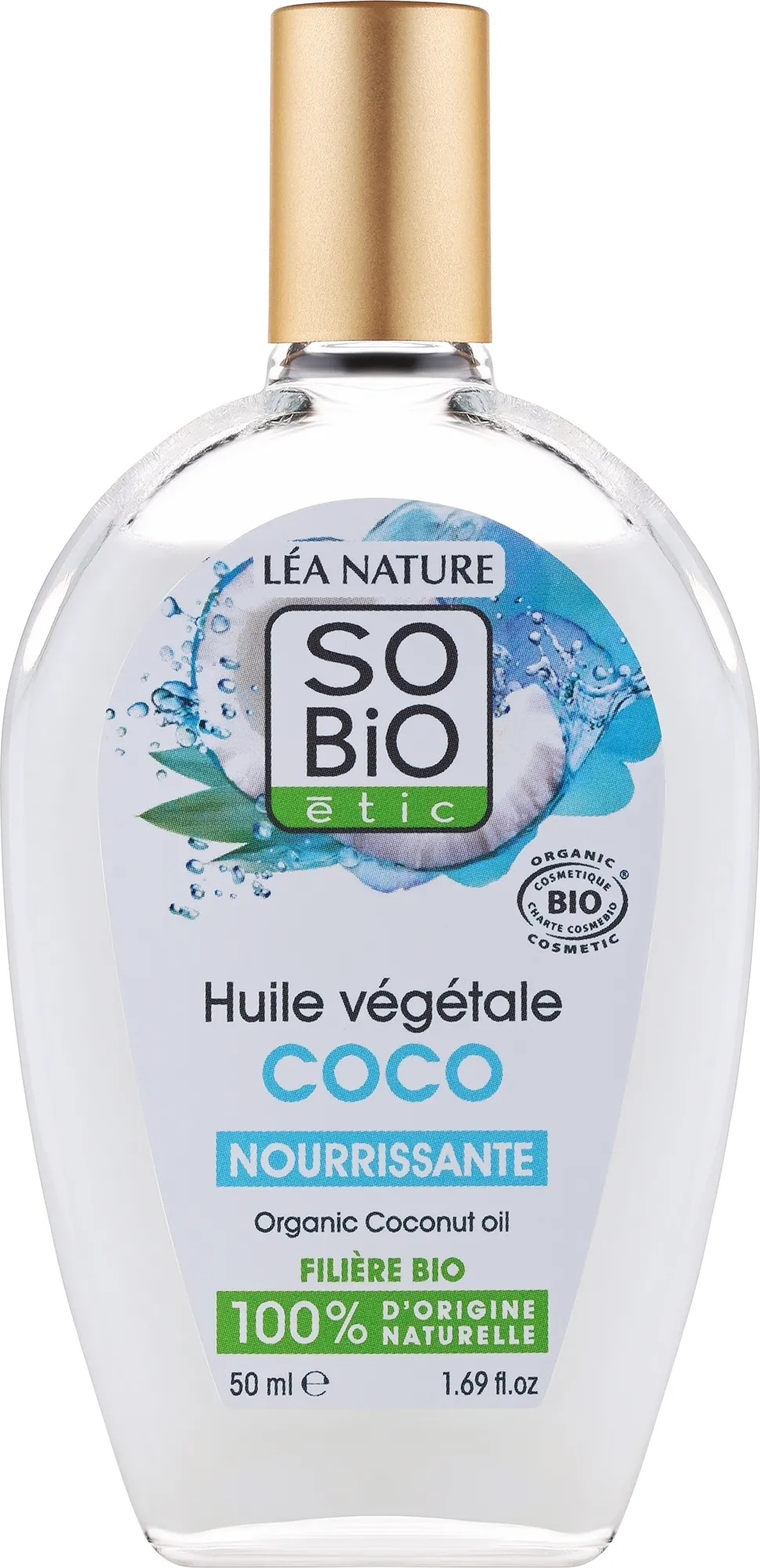 Olio di cocco per capelli e corpo