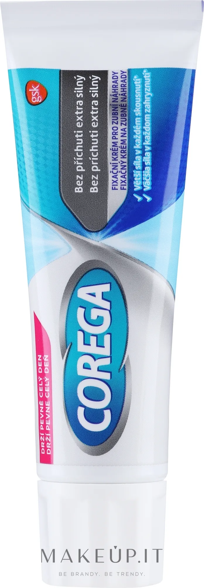 Crema adesiva per protesi dentali