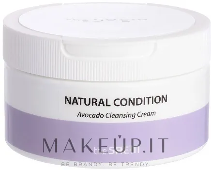 Crema detergente viso all'avocado