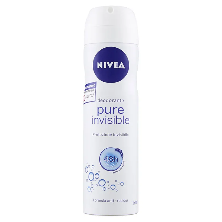 NIVEA DEODORANTE PURE INVISIBLE SPRAY 150 ML