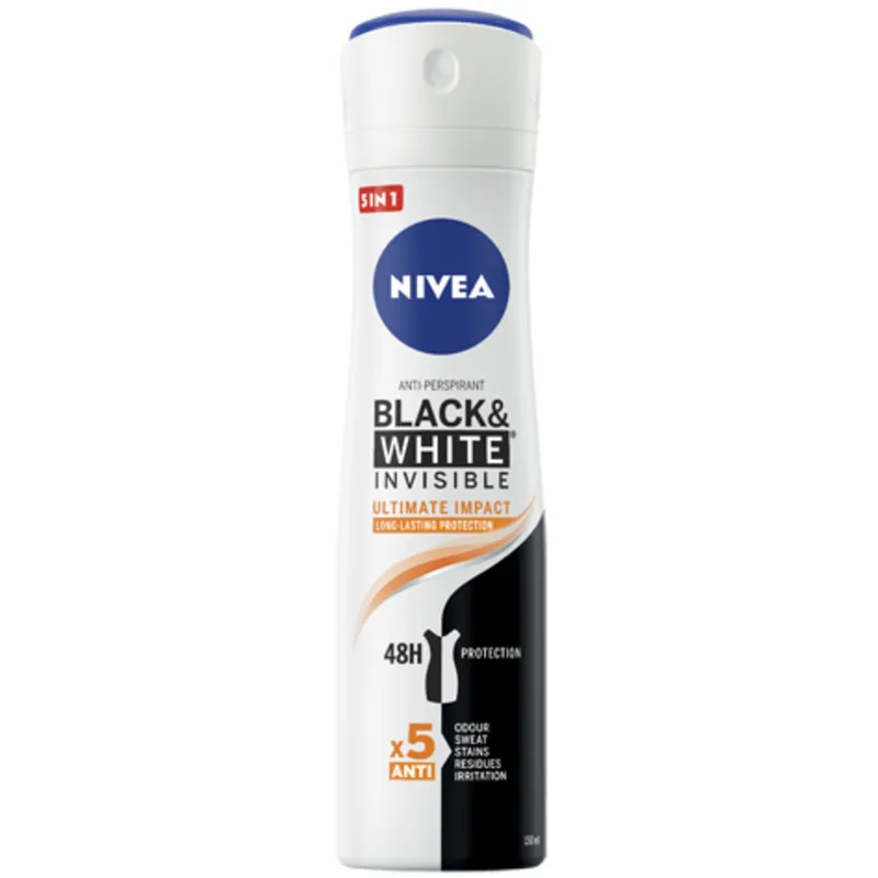NIVEA DEODORANTE BLACK&WHITE ULTIMATE SPRAY 150 ML