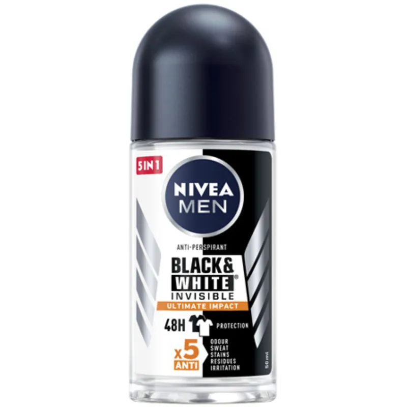 NIVEA DEODORANTE BLACK&WHITE ULTIMATE MEN ROLL-ON 50 ML