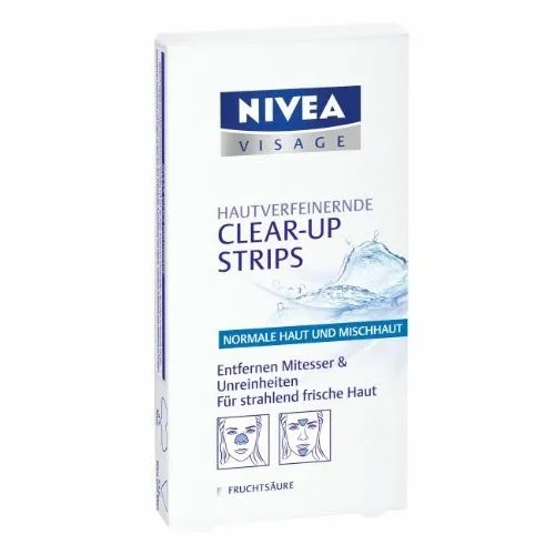 NIVEA VISAGE CLEAR-UP STRIP CEROTTI PER RIMUOVERE PUNTI NERI NASO 6 PZ
