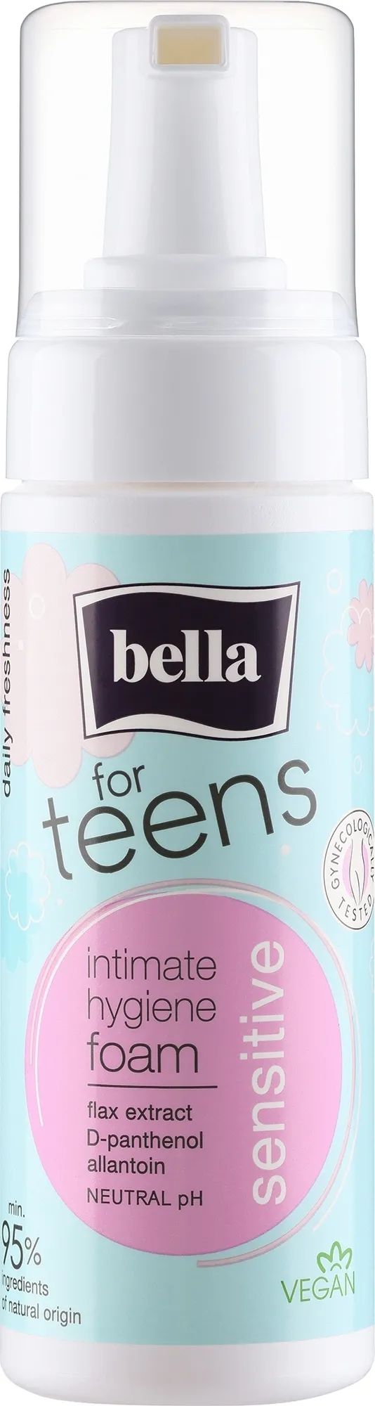 Mousse per l'igiene intima per pelle sensibile