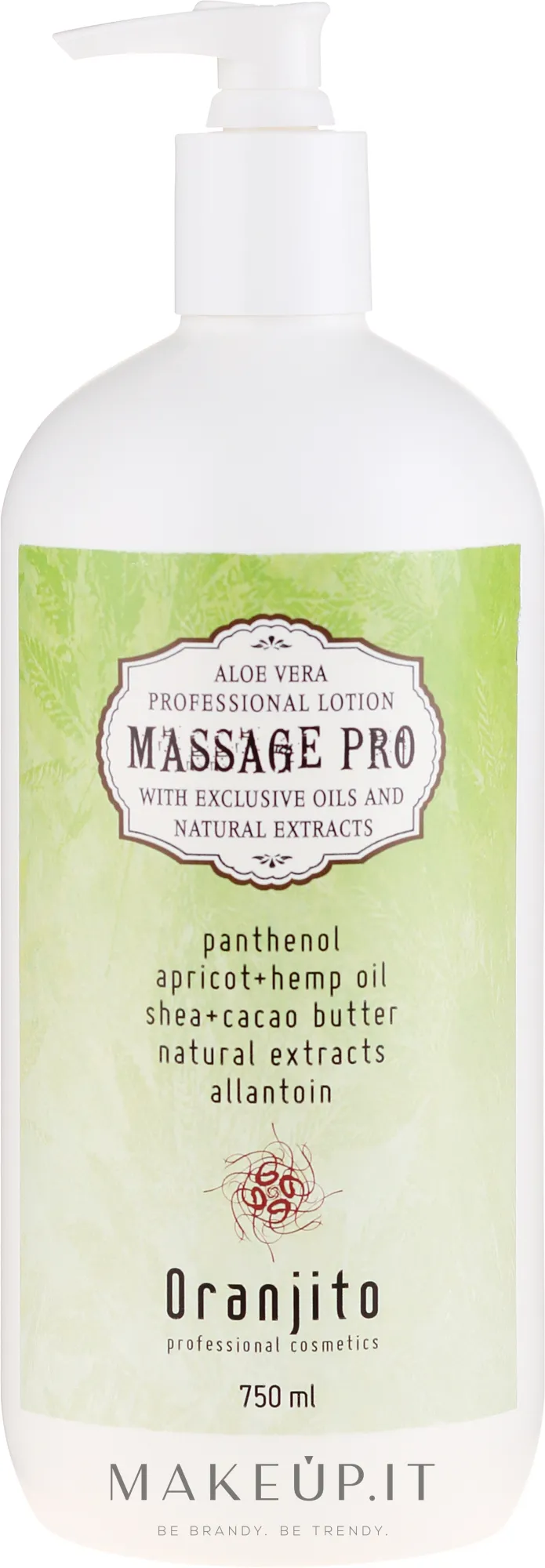 Latte da massaggio all'aloe vera