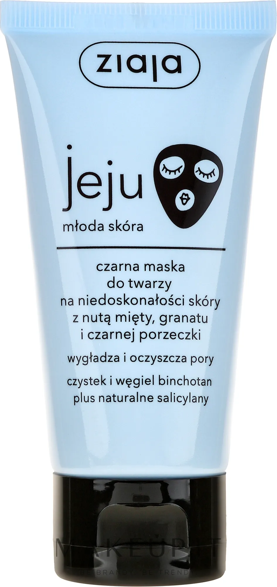 Maschera nera con estratti di menta, melograno e ribes nero