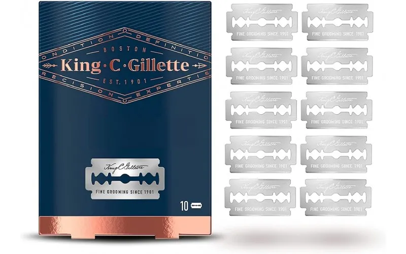 GILLETTE KING LAME PER RASOIO DI SICUREZZA CONFEZIONE 10 PZ