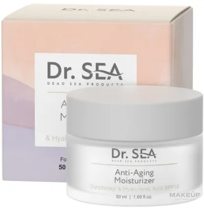 Crema idratante viso con acido ialuronico e SPF15