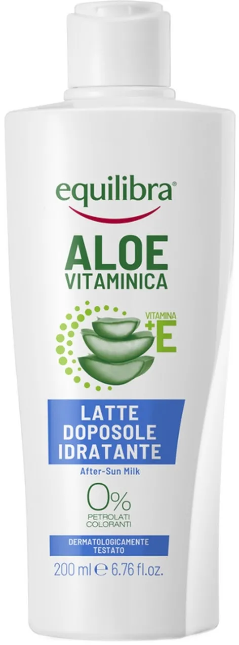 Latte idratante doposole con aloe vera e vitamina E