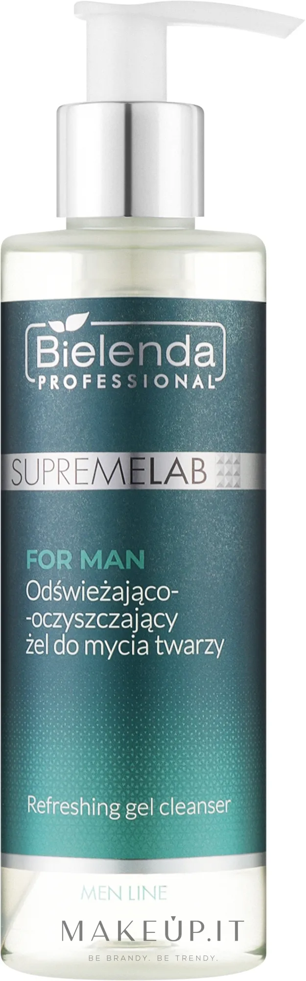 Gel detergente viso rinfrescante, uomo