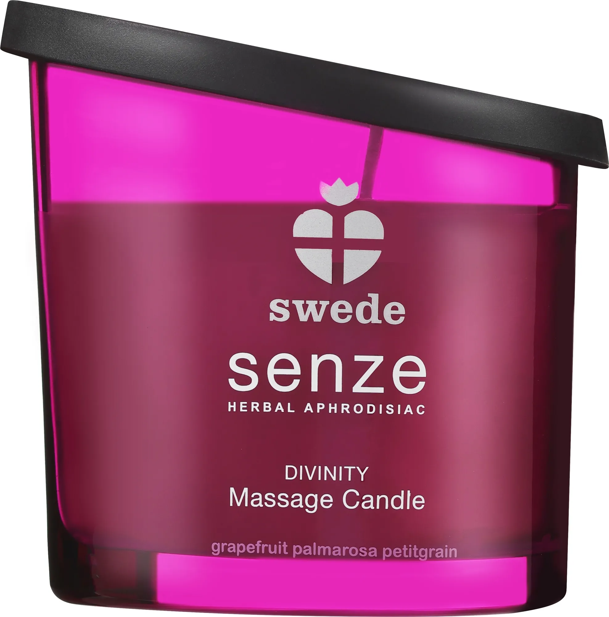 Candela profumata per massaggio "Pompelmo, palmarosa, petitgrain"