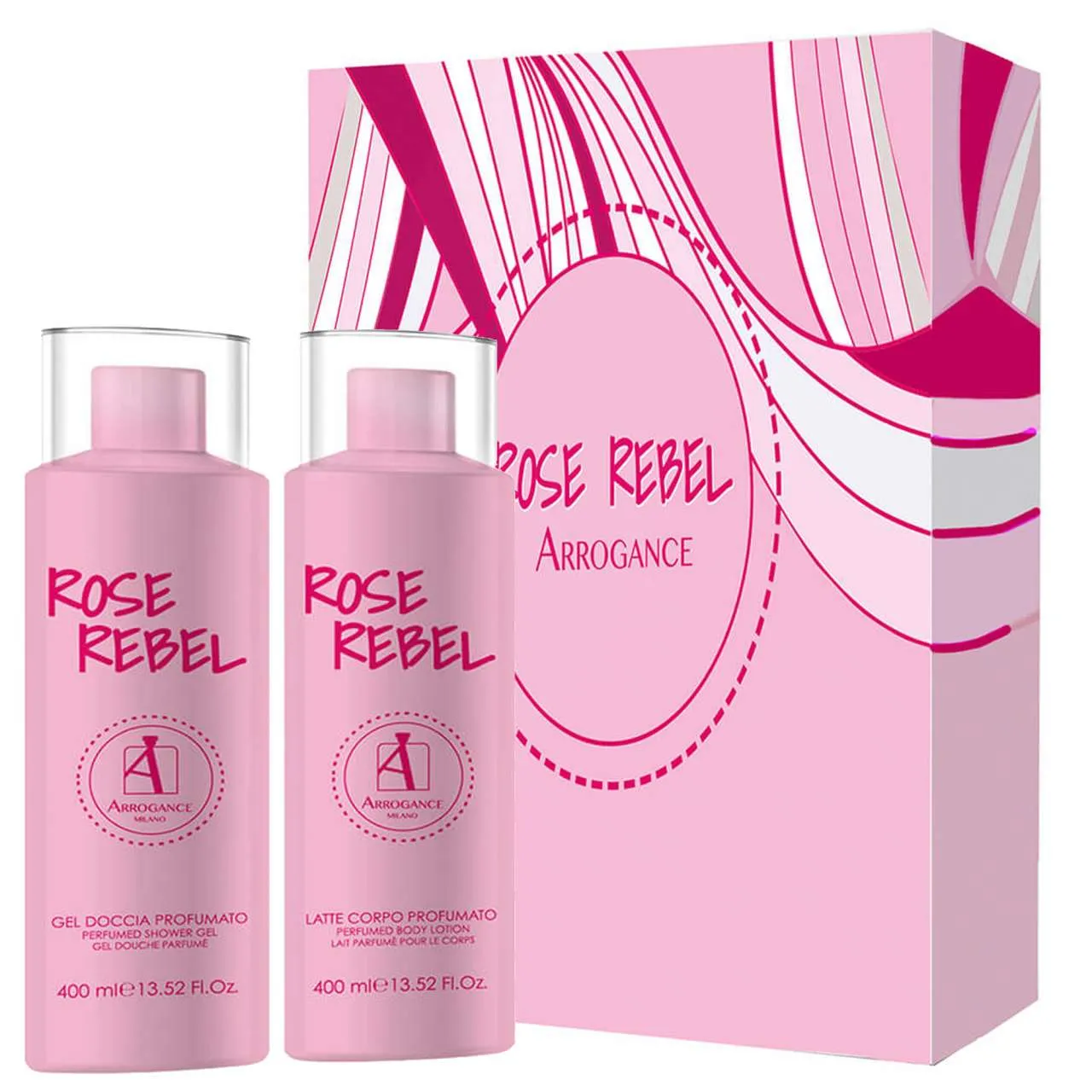 ARROGANCE ROSE REBEL SET REGALO SHOWER GEL 200 ML+BODY LOTION 200 ML