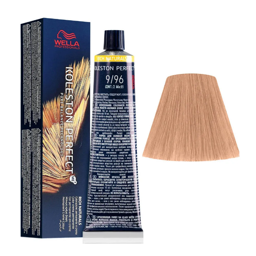 WELLA PROFESSIONALS KOLESTON PERFECT N.9/96 BIONDO CHIARISSIMO CENDRE' VIOLETTO 60 ML