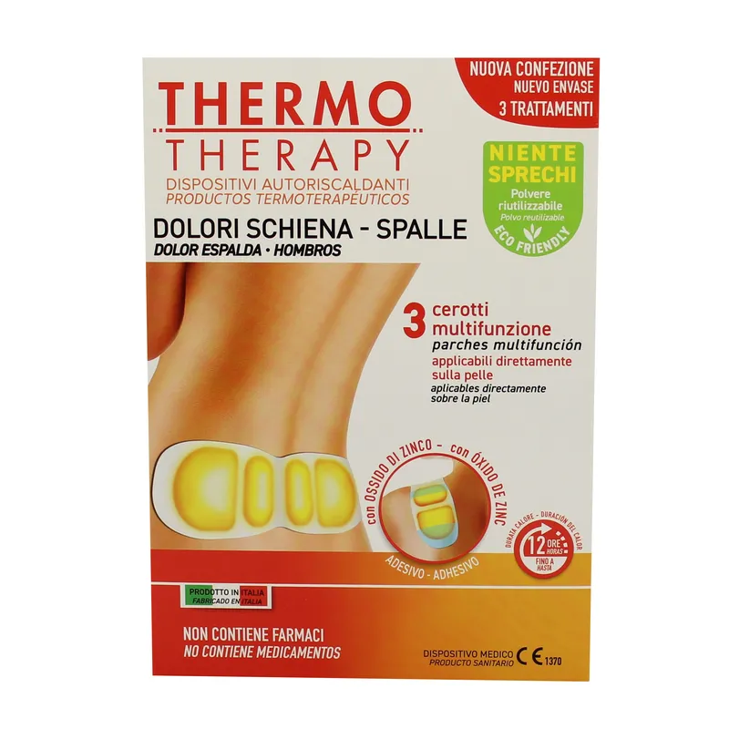 DIVA THERMOTHERAPY CEROTTO MULTIFUNZIONE SPALLE&SCHIENA CONFEZIONE 3 PZ