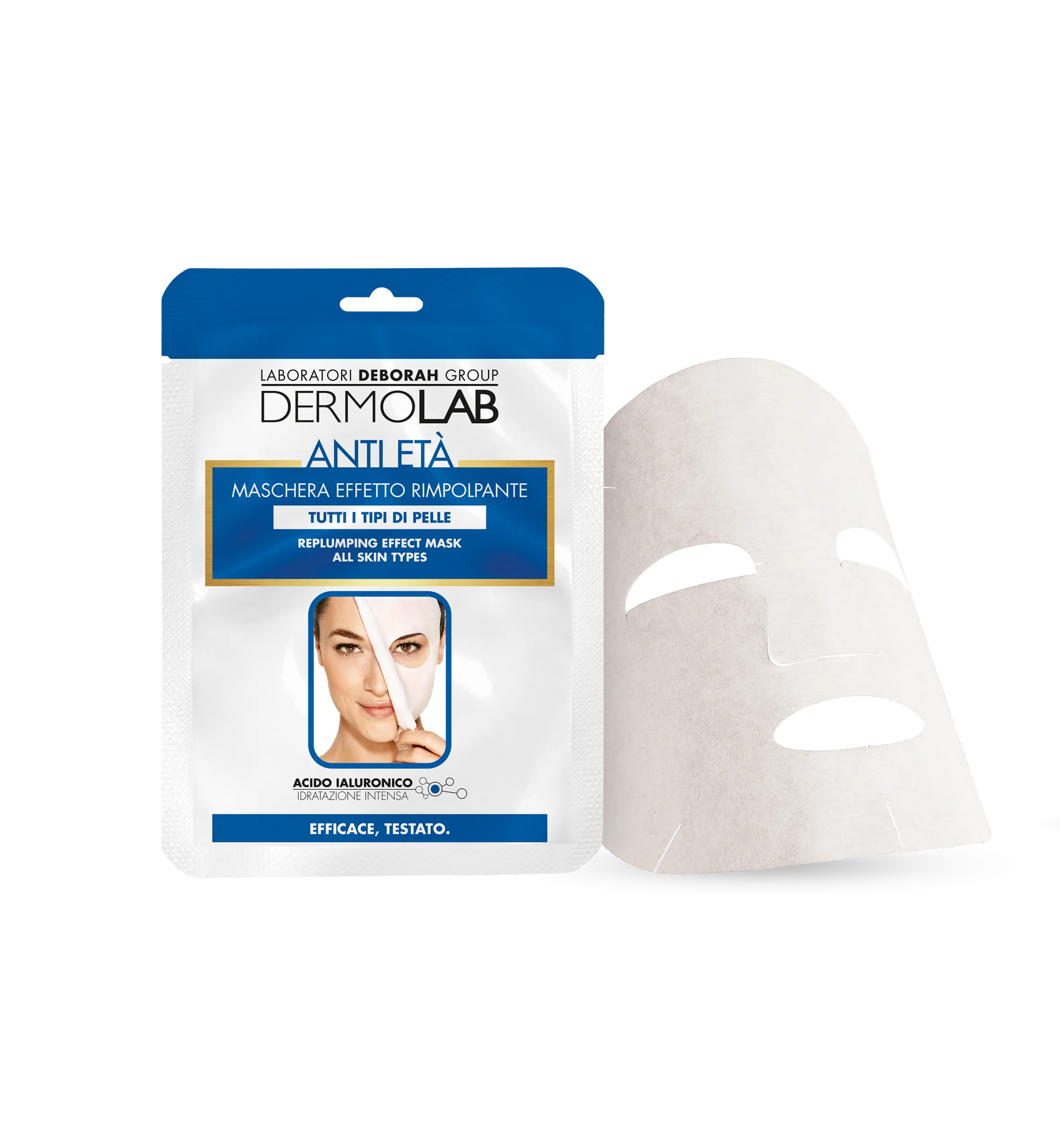 DERMOLAB MASCHERA ANTI ETA' EFFETTO RIMPOLPANTE PER TUTTI I TIPI DI PELLE 25 GR