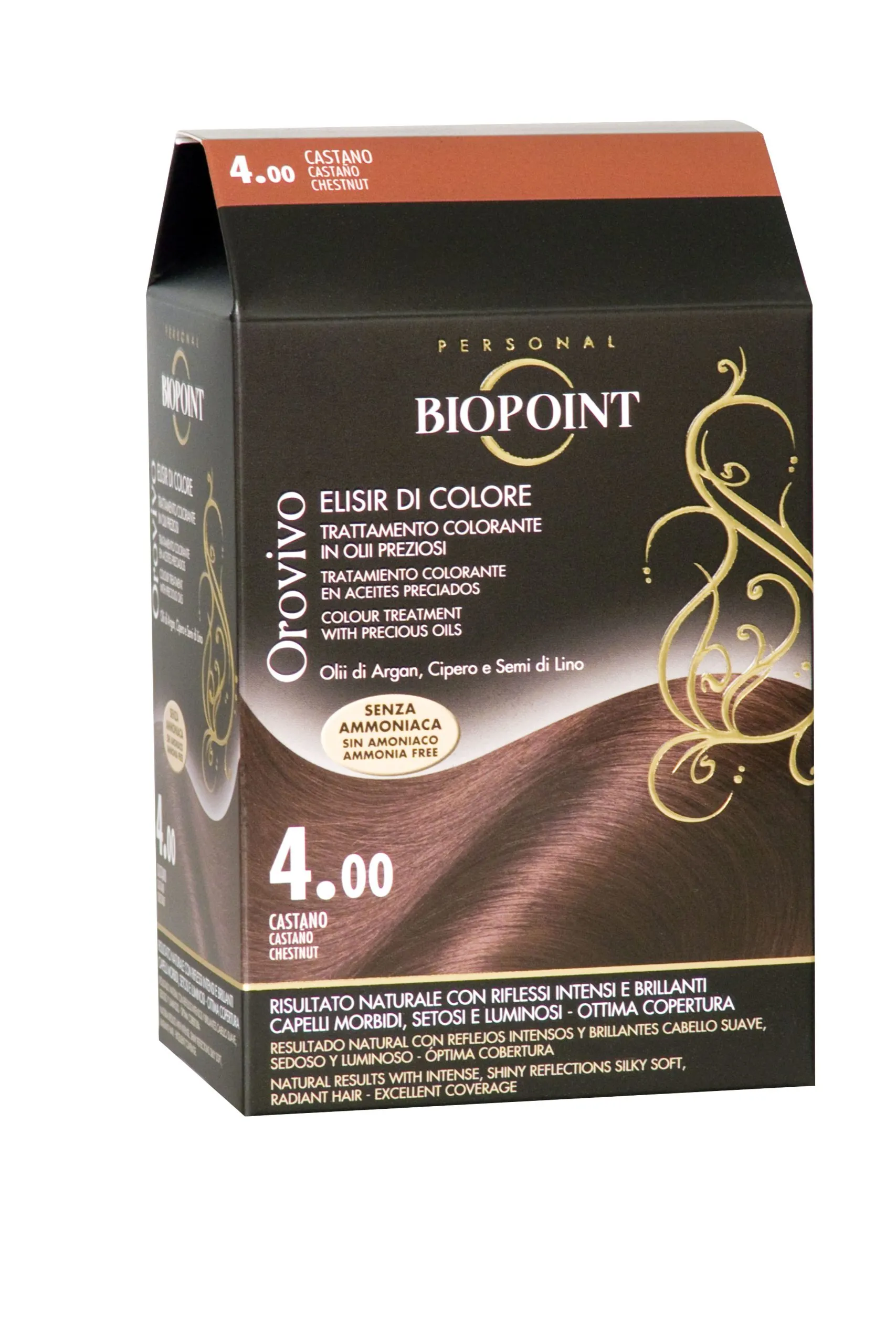 BIOPOINT OROVIVO SHAMPO COLOR N.4 CASTANO