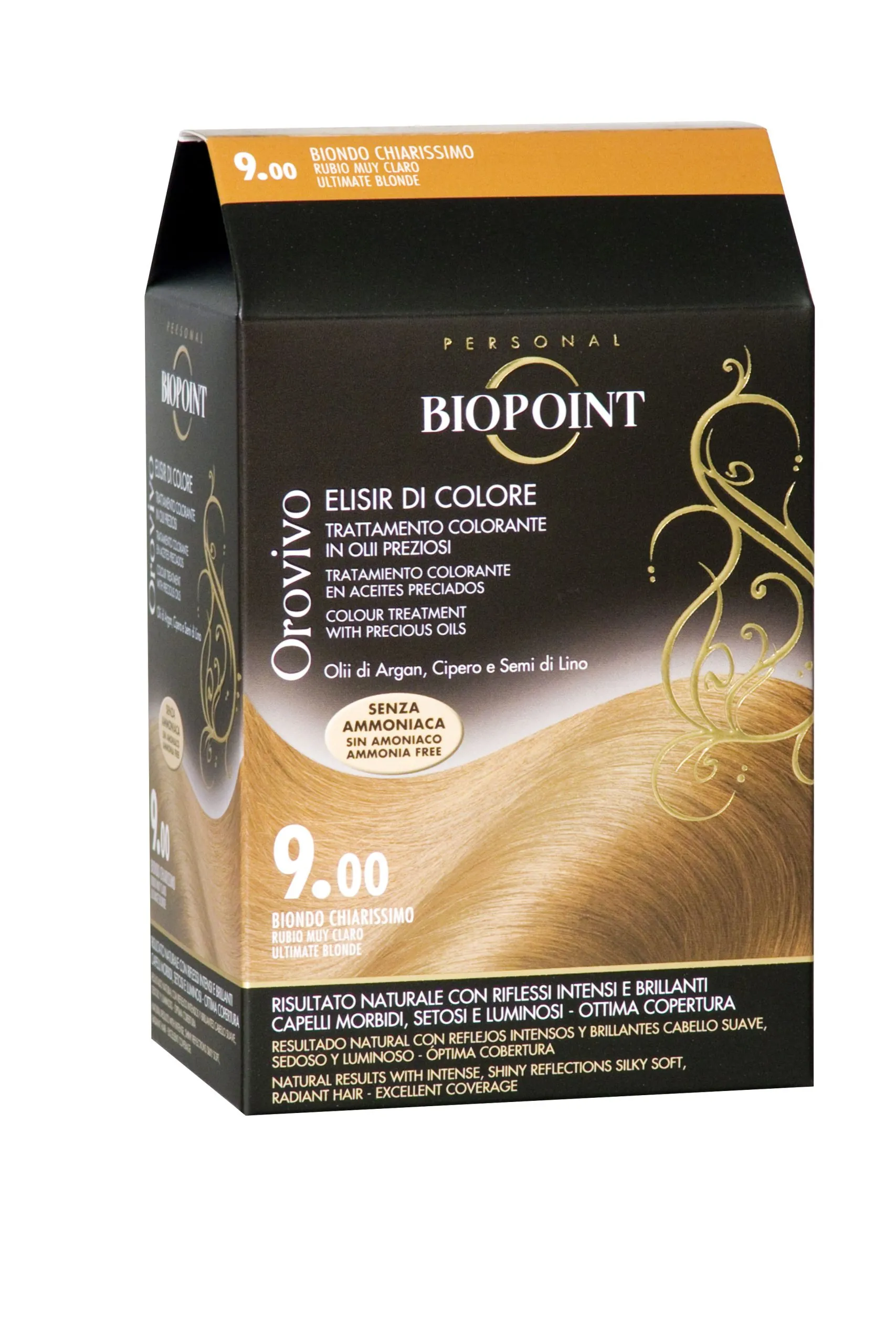 BIOPOINT OROVIVO COLOR SENZA AMMONIACA N.9 BIONDO CHIARISSIMO