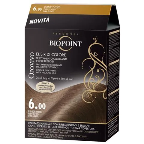 BIOPOINT OROVIVO COLOR SENZA AMMONIACA N.6 BIONDO SCURO