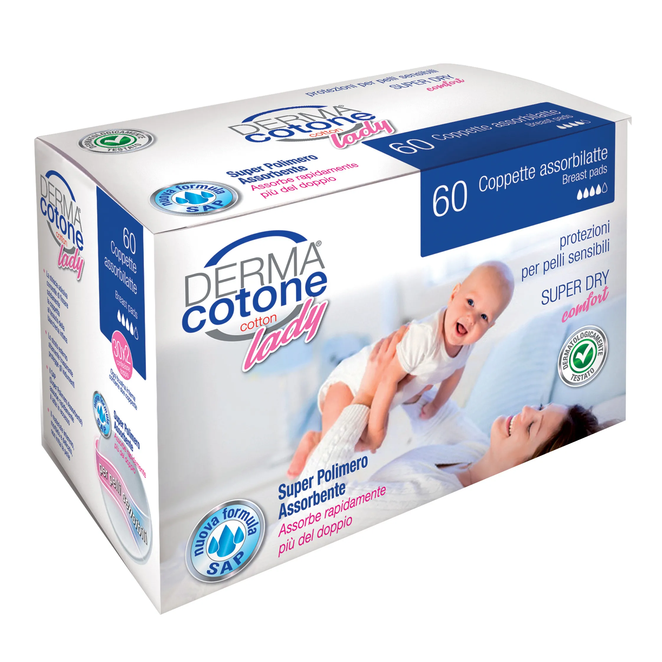 DERMACOTONE COPPETTE ASSORBILATTE 60 PZ