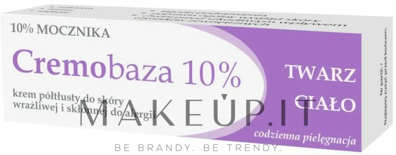 Crema semigrassa con urea per pelli sensibili e soggette ad allergie