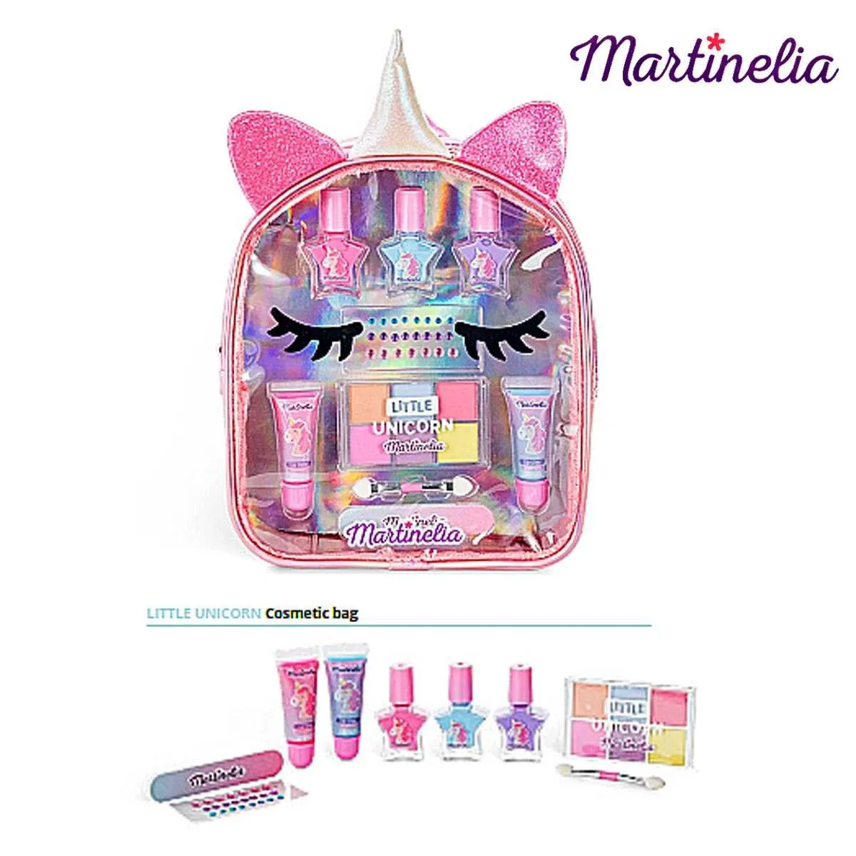 AQUARIUS MARTINELIA SET REGALO LITTLE UNICORN CONFEZIONE BAG COSMETIC