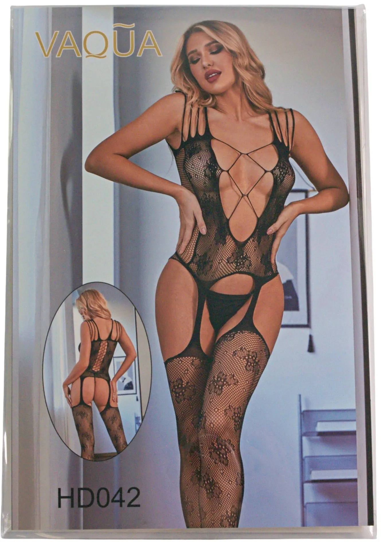Bodystocking HD042, nero