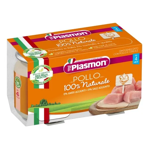 PLASMON OMOGENEIZZATO POLLO 120 G X 2 PEZZI