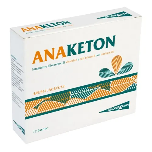 Anaketon 12 buste - Integratore alimentare di vitamine e sali minerali - Scadenza 03/24