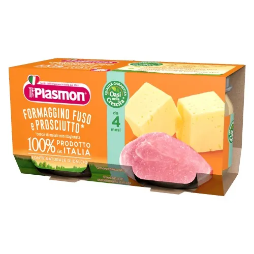 PLASMON OMOGENEIZZATO FORMAGGIO/PROSCIUTTO 80 G X 2 PEZZI