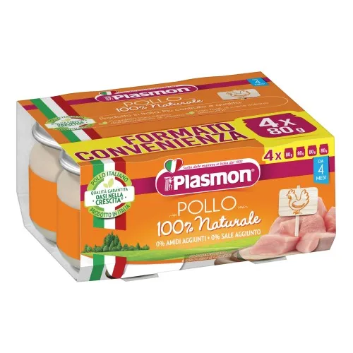PLASMON OMOGENEIZZATO POLLO CON GIFT 4 X 80 G
